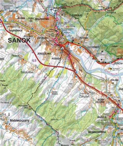 Bieszczady Mapa Sk Adana Foliowana Expressmap