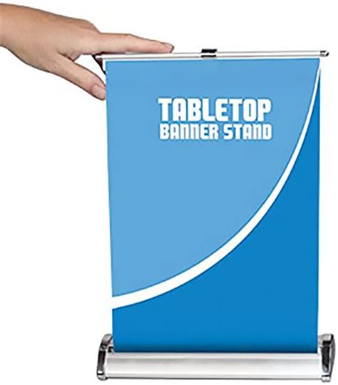 Retractable Table Top Banner Stands