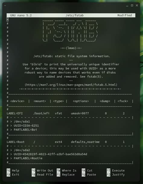 rice  fstab rlinuxmasterrace