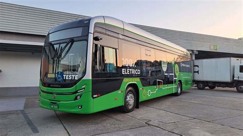 Marcopolo inicia operações seu 1º ônibus elétrico 100 nacional