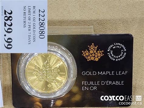 2228080 RCM 1 OZ GOLD COIN LIMIT OF 2 PER 7 DAYS NO RETURNS 2829 99 ...