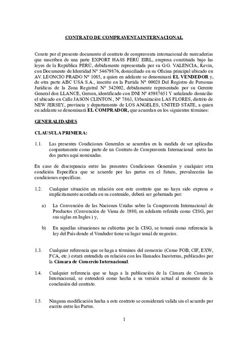 Contrato Compra Venta Pdf Actualizado Noviembre