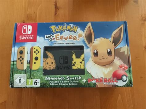 Console Nintendo Switch Limited Edition Pokemon Lets Go Eevee Bundle