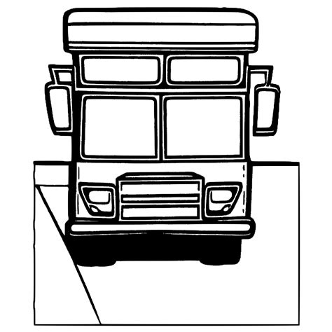 British Bus At Bus Stop Coloring Page Creative Fabrica