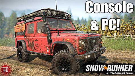 SnowRunner NEW REALISTIC Land Rover DEFENDER PC Console YouTube