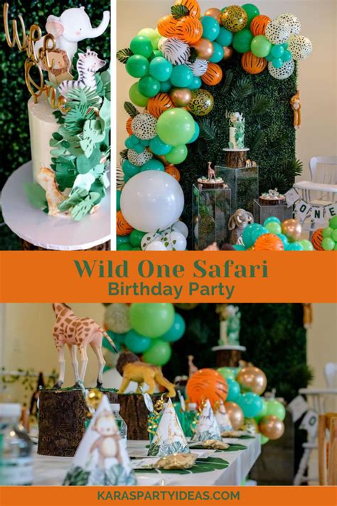 Karas Party Ideas Wild One Safari Birthday Party Karas Party Ideas