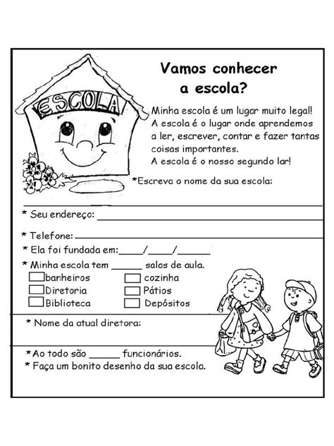 Atividades Dia Da Escola PDF | PDF