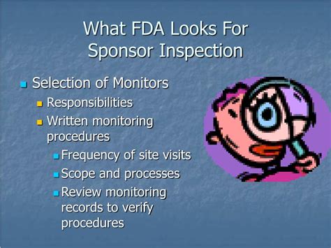 PPT What FDA Looks For When Inspecting IRBs And Sponsors PowerPoint