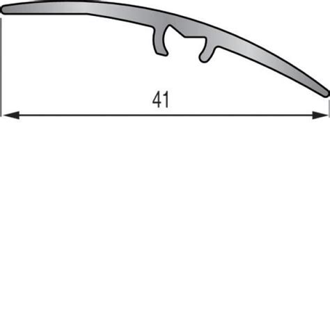 DINAC Barre de seuil fixation invisible multi niveaux en alu paxé