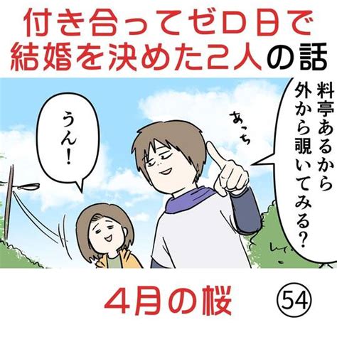 付き合って0日で結婚を決めた2人の話54 4月の桜 Kuro