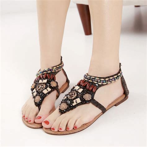 New Fashion Stripes Rhinestone Summer Sandals