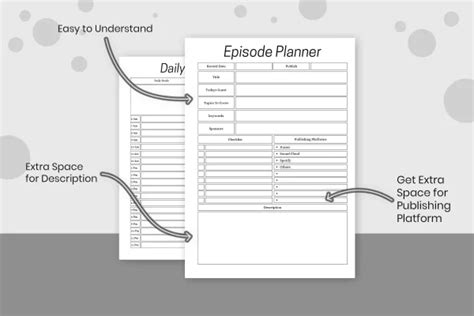 Podcast Printable Planner Pdf Snapybiz