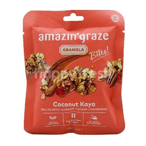 Beli Amazin Graze Coconut Kaya Bites Granola Dari Isetan HappyFresh