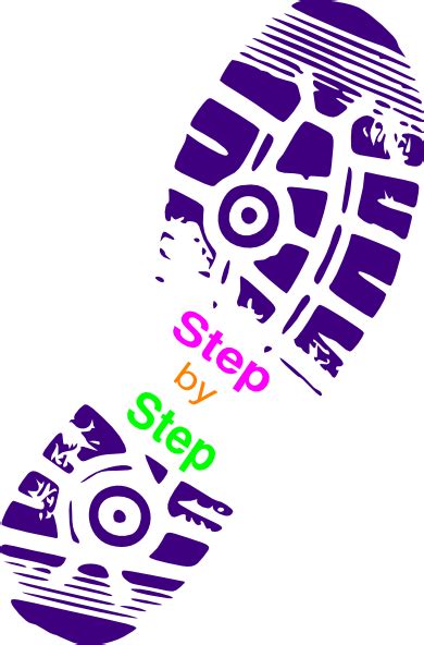 Step By Step Clip Art At Vector Clip Art Online Royalty