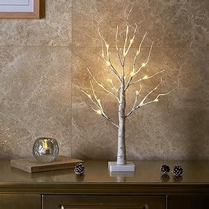 Amazon Set Of Eambrite Ft Lt Warm White Led Birch Tree Light