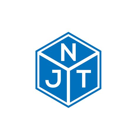 Njt Letter Logo Design On Black Background Njt Creative Initials