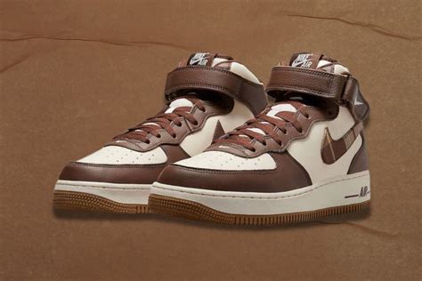 Where To Buy Nike Air Force 1 Mid “brown Plaid” Shoes Price And More Details Explored