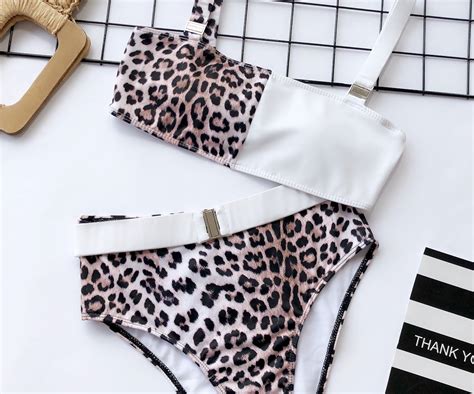 Sommer Frauen Leopard Bikini Bademode Push Up Badeanzug Strand Darilo