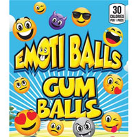 Emoji Vending Gumballs 1 Inch 900 Ct Emoti Zed Vending Gumballs