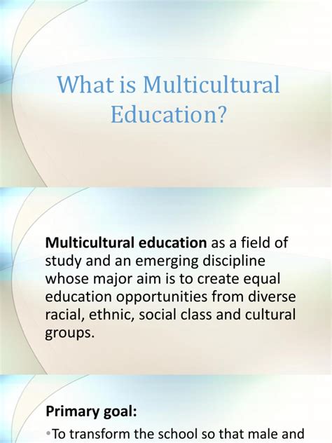 What Is Multicultural Education | PDF | Multiculturalism | Cognition