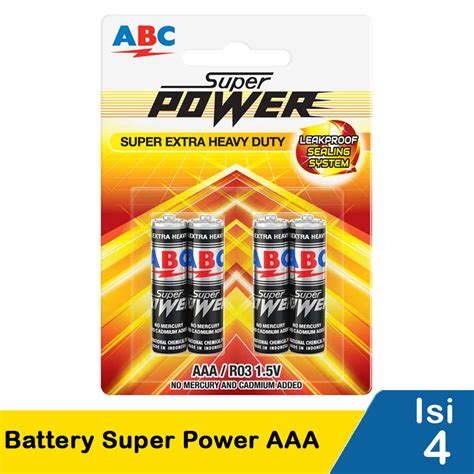 Abc Battery Super Power Aaa R Pck S Klikindomaret