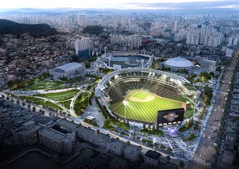 Idea 3427785 Baseball Dream Park By Haeahn Architecture In Daejeon