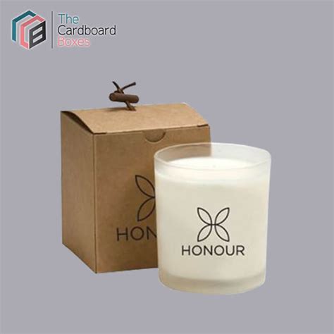 Kraft Candle Boxes Custom Printed Candle Packaging Boxes