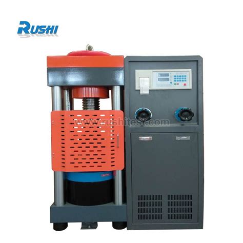 Compression Testing Machine Kn Consists Of A Four Column Frame And