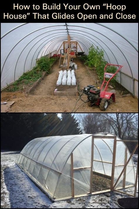 Retractable Hoop House In 10 Simple Steps Diy Greenhouse Greenhouse