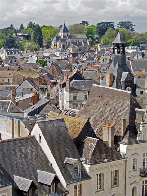 Vista De La Ciudad De Amboise Francia Foto De Archivo Imagen De