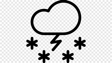 Thundersnow Weather Forecasting Computer Icons Rain And Snow Mixed