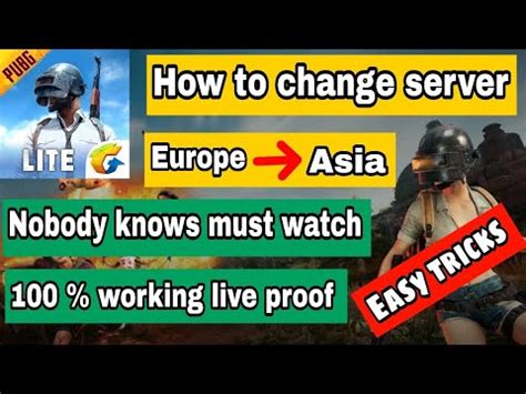 How To Change Server In Pubg Lite Pubg Lite Me Server Ko Kaise