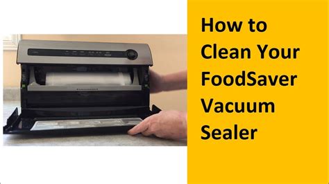 How To Clean Your Foodsaver Vacuum Sealer Youtube