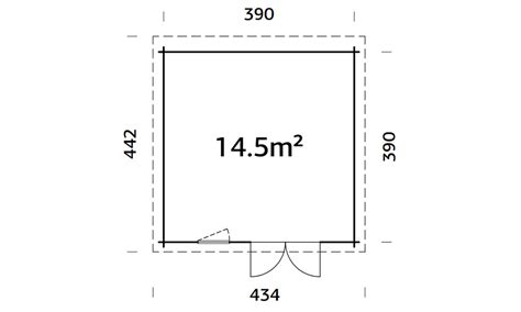 Abri de jardin Marseille 15 portes semi vitrées 44mm 14 53m2