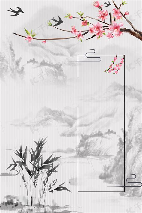 二十四节气惊蛰海报背景图片免费下载 千库网