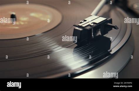 Loop Able Animation Turntable Vinyl Record Player Needle On A Vinyl