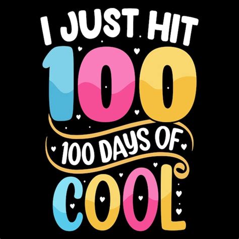 Premium Vector 100th Days Of School Hundred Days T Shirt Design