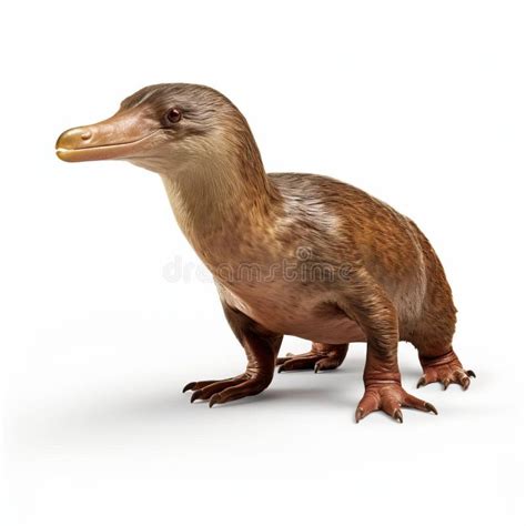 High-resolution Platypus Photo on White Background with Soft Lighting ...