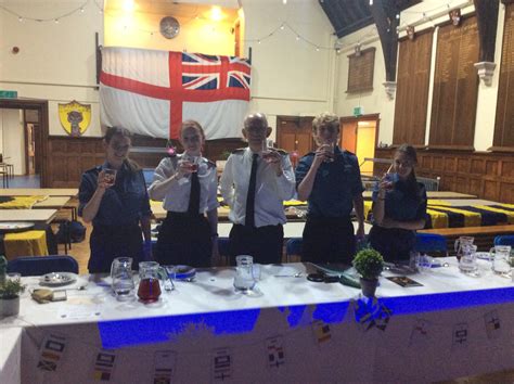 RGS CCF Honour Tradition with RN Trafalgar Night Dinner - RGSW