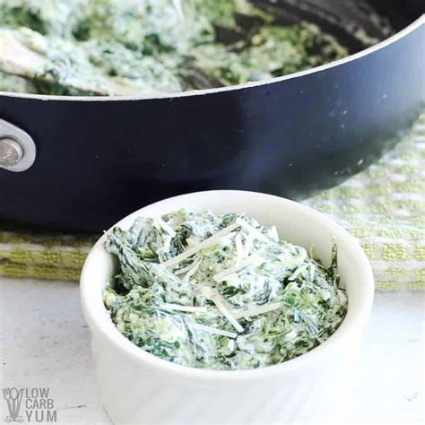 Cheesy Keto Creamed Spinach Recipe - Low Carb Yum