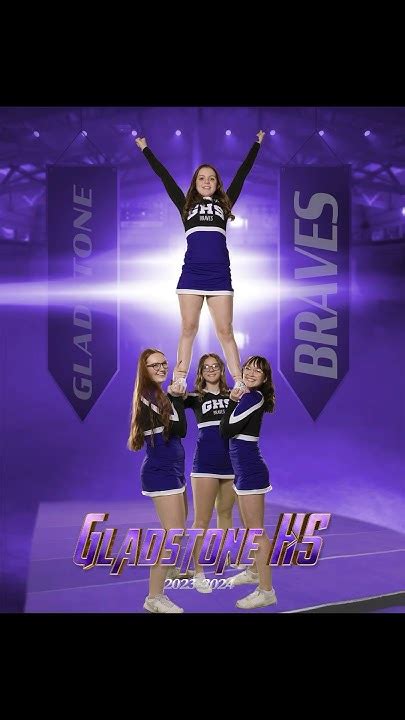 Cheerleading Photo Session With The Gladstone Braves Cheerleader