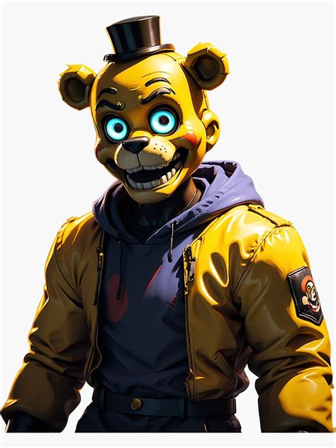 Five Nights At Freddys Golden Freddy Sticker For Sale By Mydesigns88