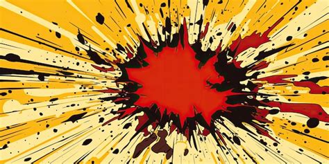 Premium AI Image | a red and yellow explosion