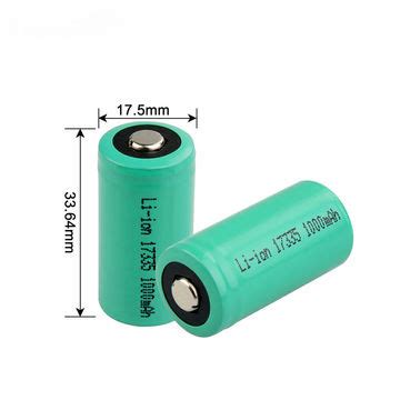 China 3 6V LiSOCL2 Battery ER17335 Lithium Thionyl Chloride Battery For