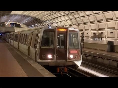 WMATA Metrorail Breda 3000 Series On The Orange Line At Smithsonian