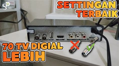 Cara Setting STB Matrix Apple HD Tips Pemasangan Set Top Box Digital