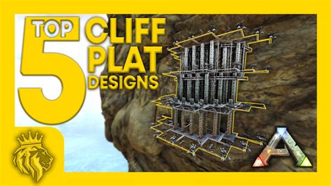 TOP 5 PVP Cliff Platform Turret Tower Designs ARK Survival Evolved