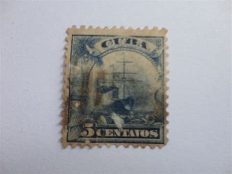 5 Centavos Cuba Postage Stamp Postage Stamps Rare Stamps Postage