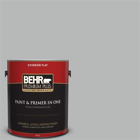 Behr Premium Plus Gal N Lunar Surface Flat Exterior Paint