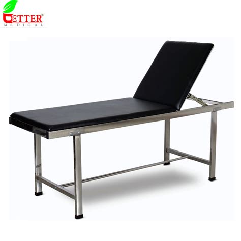 Medical Equipment 2 Section Stainless Steel Examination Bed